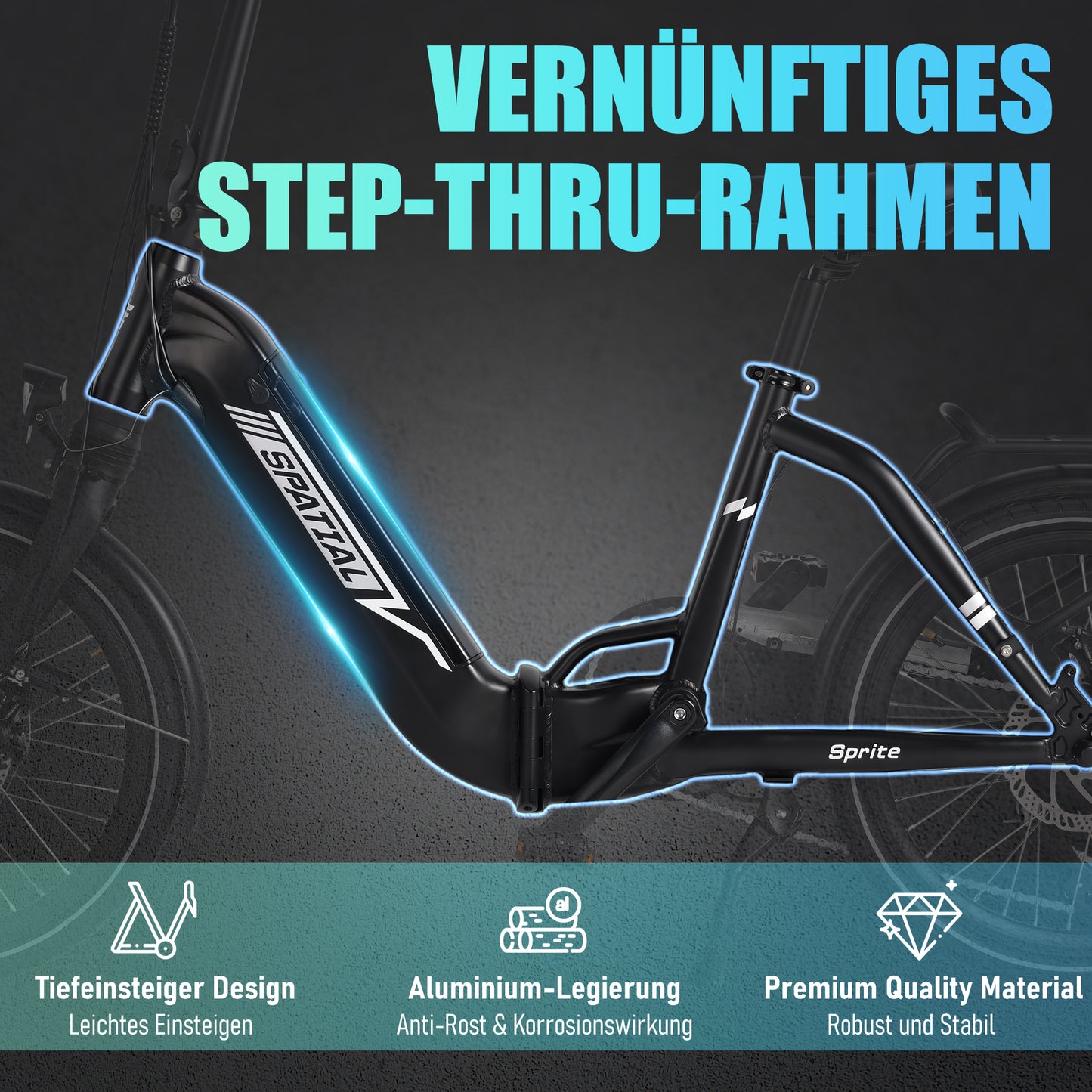 SPATIAL Swan 20" City Folding E-Bike